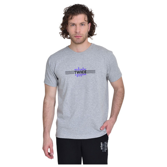 Target Ανδρική κοντομάνικη μπλούζα T-Shirt Single Jersey "Twice"